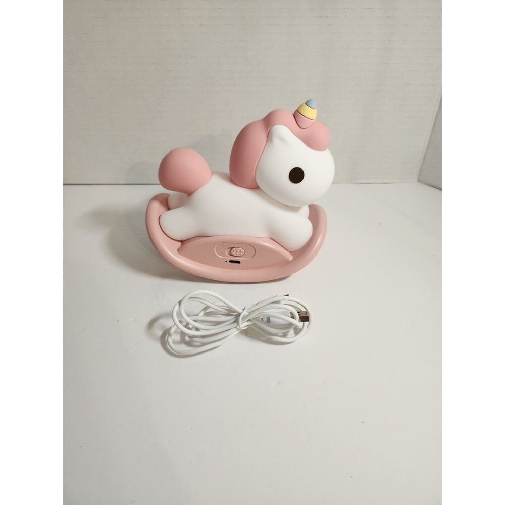Unicorn Night Light for Kids, Touch Lamp with 500mAh Battery,Soft Silicone